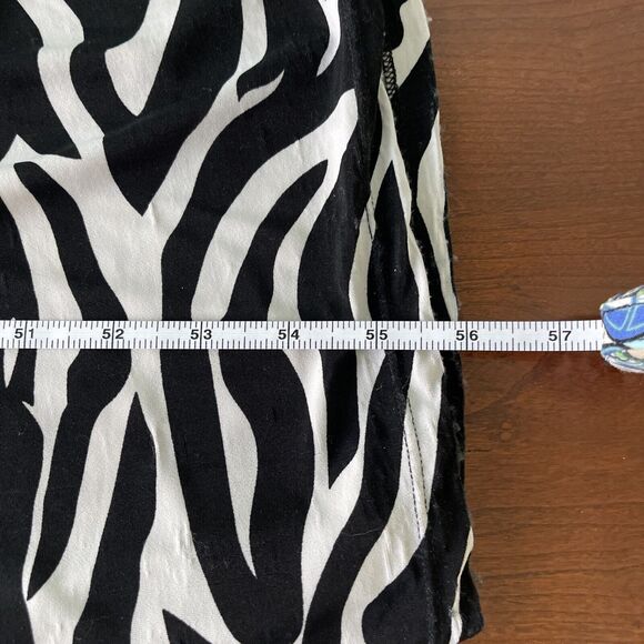 Mushbaby Sienna Rose Inc Zebra Print Sleeveless V-Neck Maxi Dress, Size XL - Picture 10 of 13